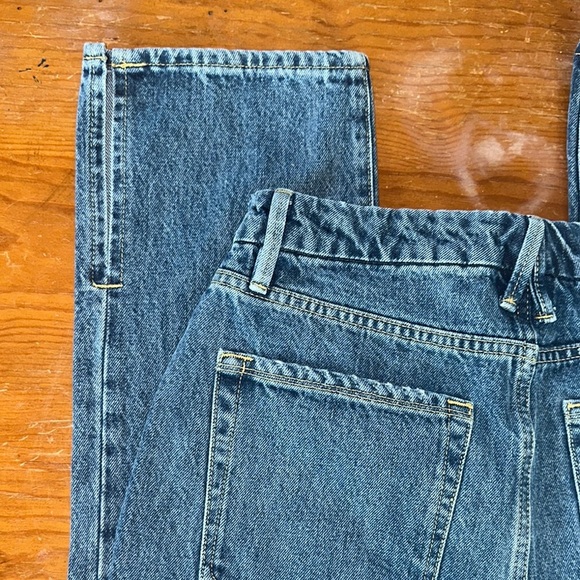 NWT Good American good boy women's Blue Straight Leg Jeans size 4/27 - Picture 9 of 16